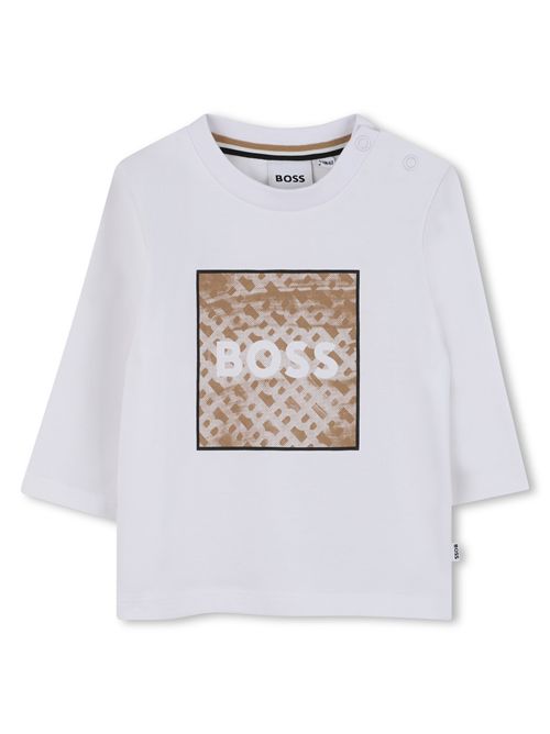 T-shirt bianca logo HUGO BOSS | J52715BIANCO